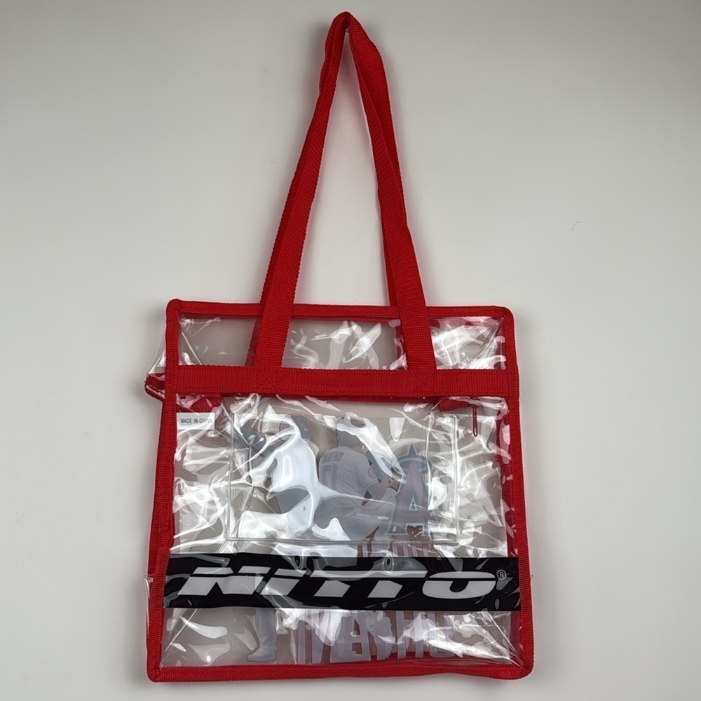 Shohei Ohtani Nitto Clear Red Tote Bag LA Anaheim Angeles SGA - Picture 3 of 3